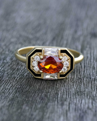 Lena Garnet Ring