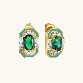 Lena Emerald Stud Earring