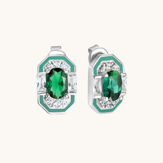 Lena Emerald Stud Earring