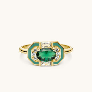 Lena Emerald Ring