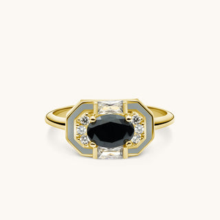 Lena Black Onyx Ring