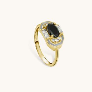 Lena Black Onyx Ring