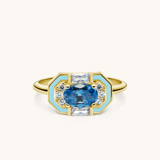 Lena Aquamarine Ring