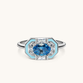 Lena Aquamarine Ring