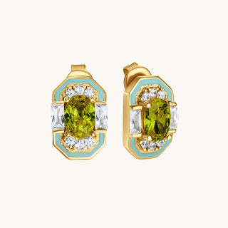 Lena Peridot Stud Earring