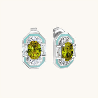 Lena Peridot Stud Earring
