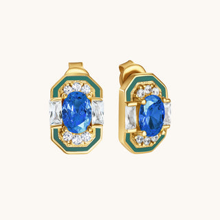 Lena Blue Sapphire Stud Earring