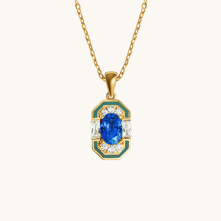 Lena Blue Sapphire Necklace