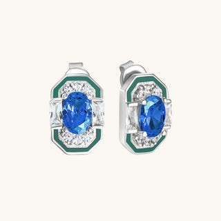 Lena Blue Sapphire Stud Earring