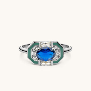 Lena Blue Sapphire Ring