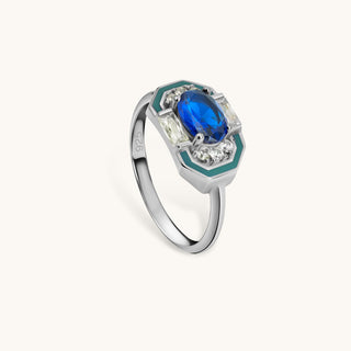 Lena Blue Sapphire Ring