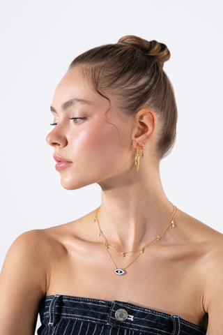 Citrine Zircon Gold Charm - Charms - Womuse | Fine Jewelry