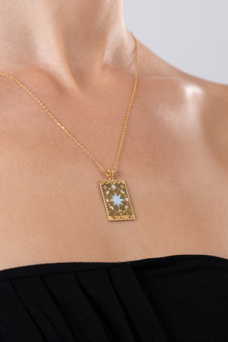 The Star Tarot Gold Vermeil Necklace - Gold Vermeil Necklaces - Womuse | Fine Jewelry