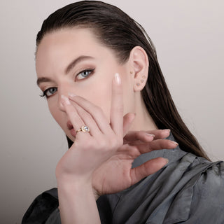 Lena Topaz 24K Gold Ring - Gold Vermeil Rings - Womuse | Fine Jewelry