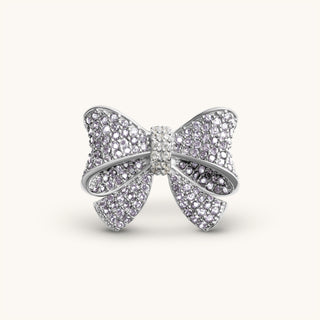Amora Sparkling Lavender Bow Ring