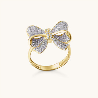 Amora Sparkling Lavender Bow Ring