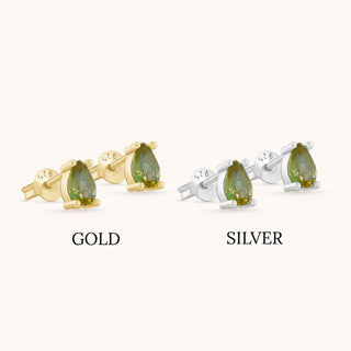 Earring in sterling silver with  Diaspore, product view