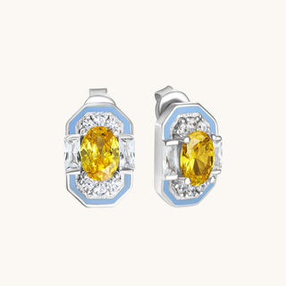 Lena Citrine Stud Earring