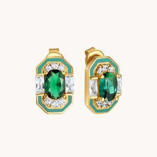 Lena Emerald Stud Earring