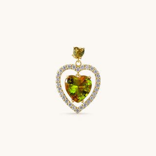 Heart Statement Double Heart Earrings