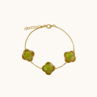 Muse Triple Clover Zultanite Bracelet
