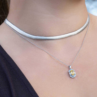 Bold Herringbone Chain Necklace