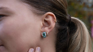 Lena Emerald Stud Earring