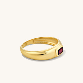 Garnet Domed Ring