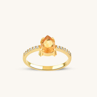 Scintillante Twinkling Citrine Ring