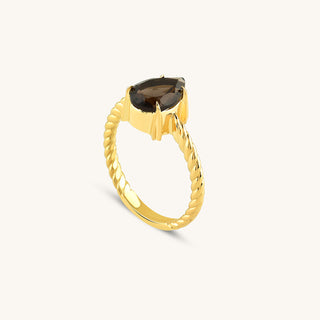 Intrecciata Nera Onyx Ring