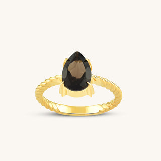 Intrecciata Nera Onyx Ring