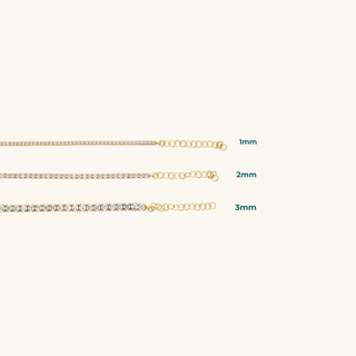 Tennis Necklace 3mm