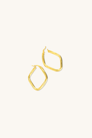 Twisted Gold Earrings