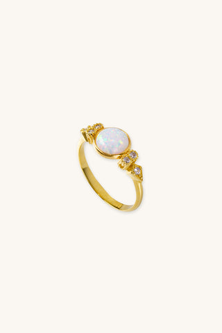 Eleanor White Opal Ring