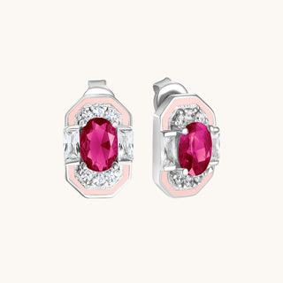 Lena Ruby Stud Earring