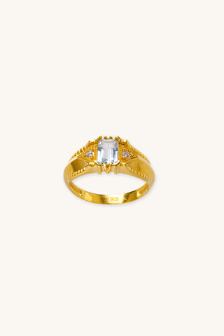 Alice Blue Topaz Ring
