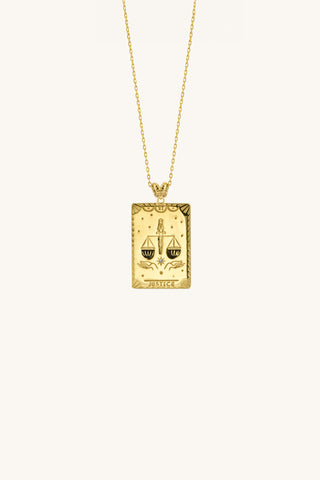 The Justice Tarot Card Necklace
