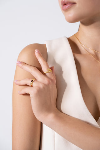 Snake Gold Ring - Gold Vermeil Rings - Womuse | Fine Jewelry