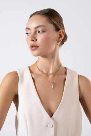 Regina Oculorum Moonstone Gold Necklace - Gold Vermeil Necklaces - Womuse | Fine Jewelry