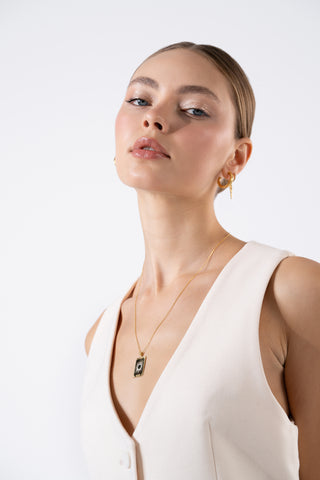 Twisted Oval Gold Earrings - Earrings - Womuse | Fine Jewelry