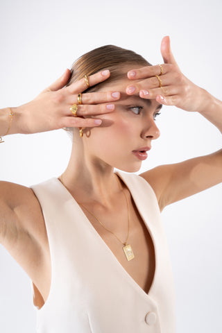 Lena Citrine 24K Gold Vermeil Bracelet Anklet - Gold Vermeil Bracelet & Anklet - Womuse | Fine Jewelry