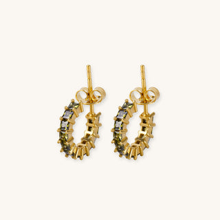 Helen Green Quartz Earrings