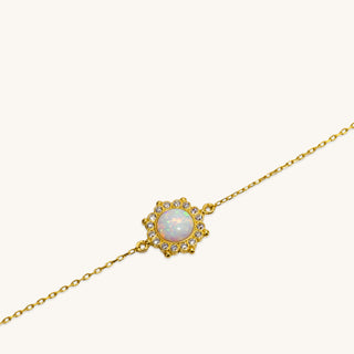 Sun White Opal Bracelet or Anklet