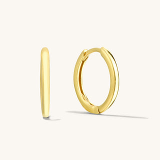 Minimalist Tube Huggie Hoop Earrings