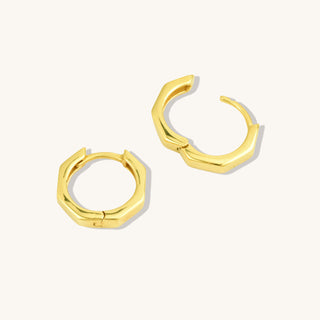 Hexagon Hoop Earrings