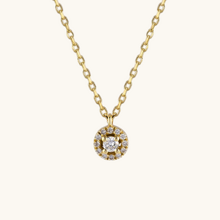 Midi Diamond Round Necklace