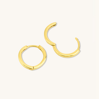 Small Tube Huggie Hoop Earrings