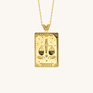 The Justice Tarot Card Necklace