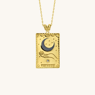 The Moon Tarot Card Necklace