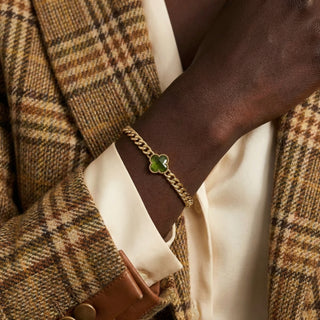 Clover Zultanite Chain Bracelet